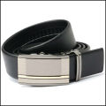 Fashion men's flat belt printing machine leather belt show thin noble temperament